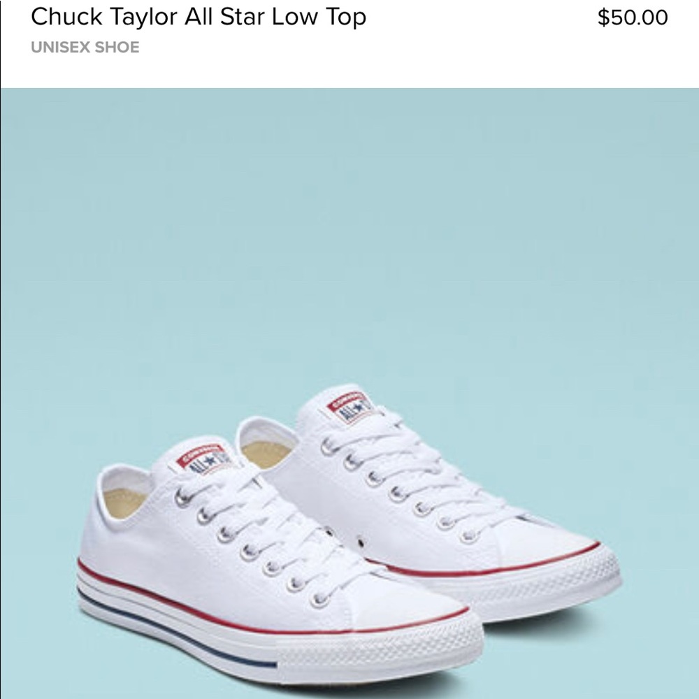 Converse Allstar White Low Top Sneakers